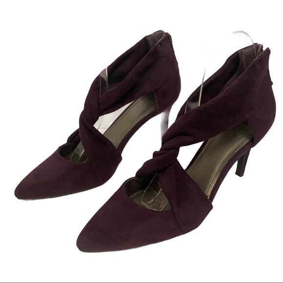 5/$25 | IMPO 'Telus' Deep Purple Suede Pumps - Picture 2 of 7
